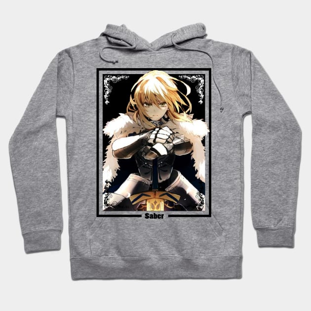 Fate Saber Hoodie by hackneydagger